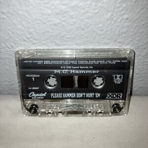 Tape Used MC M.C. Hammer Please Hammer Don't Hurt 'Em Cassette Tape Rap Hip Hop
